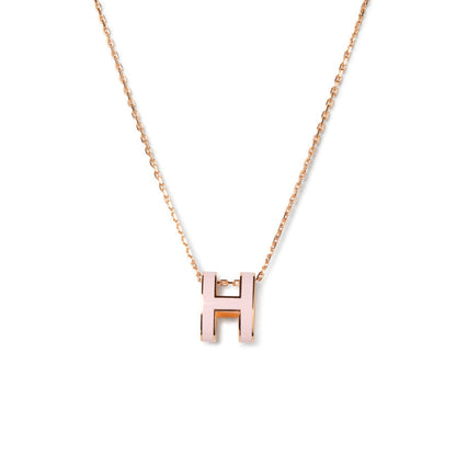 [Triumph Jewelry]POP H PEDANT PINK GOLD