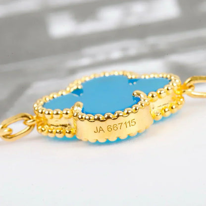 [Triumph Jewelry] CLOVER 5 MOTIF TURQUOISE BRACELET COLLECTION