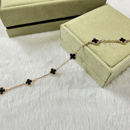 [Triumph Jewelry]CLOVER 6 MOTIF  ONYXS BRACELET