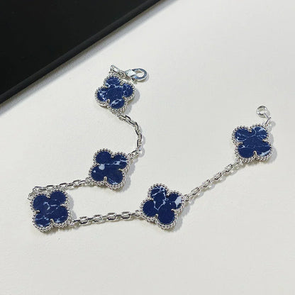 [Triumph Jewelry]CLOVER 5 MOTIF PIETERSITE BRACELET COLLECTION