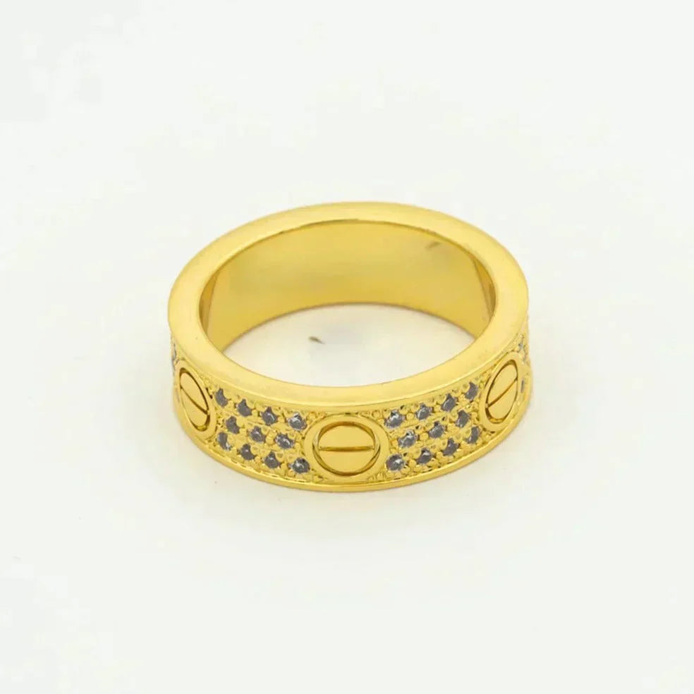 [Triumph Jewelry]LOVE RING 5.5MM DIAMONDS PAVED