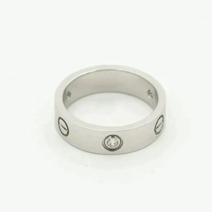 [Triumph Jewelry]LOVE RING 5.5MM 3 DIAMONDS SILVER