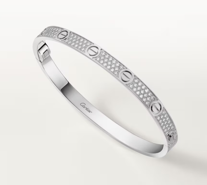 [Triumph Jewelry]NEW-LOVE-4.8MM-Width Diamond-Studded Bracelet