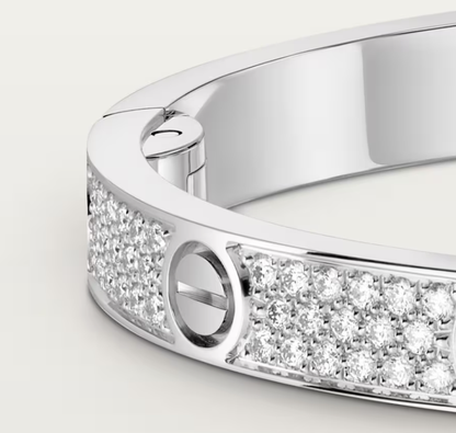 [Triumph Jewelry]NEW-LOVE-4.8MM-Width Diamond-Studded Bracelet