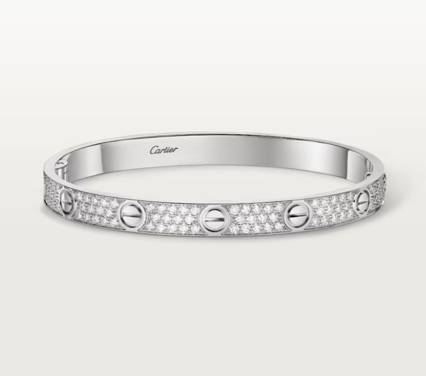 [Triumph Jewelry]NEW-LOVE-6.1MM-Width Diamond-Studded Bracelet