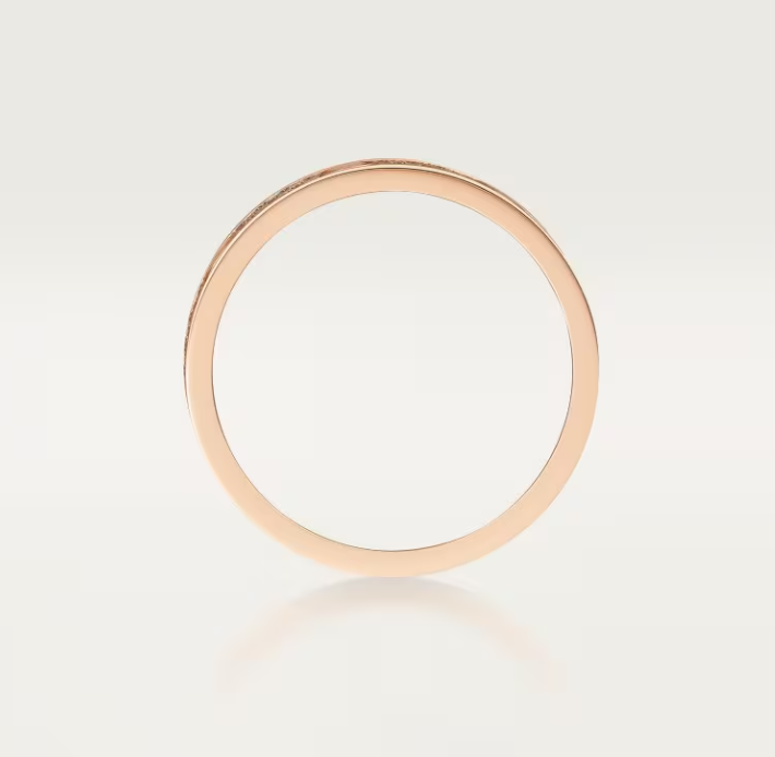 [Triumph Jewelry]LOVE RING 4mm-wide full-diamond ring Rose Gold