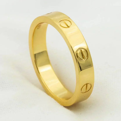 [Triumph Jewelry]LOVE RING 4MM 1 DIAMOND GOLD
