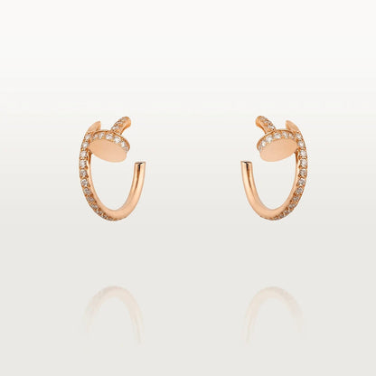 [Triumph Jewelry]JUSTE EARRINGS 12.75MM PINK GOLD DIAMOND