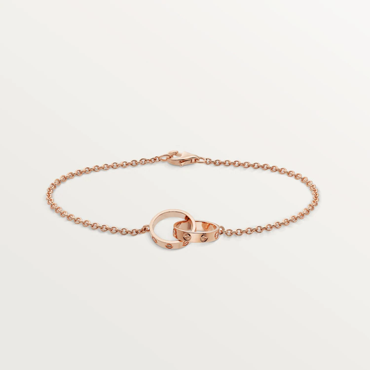 [Triumph Jewelry]LOVE BRACELET DOUBLE RING