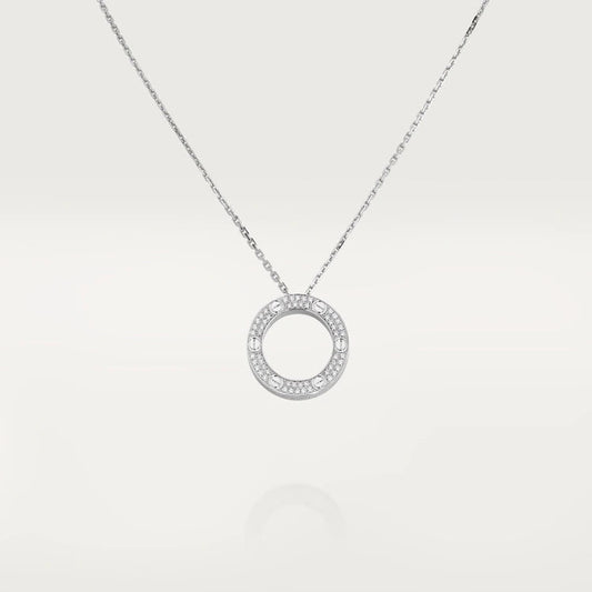 [Triumph Jewelry]LOVE NECKLACE ADJUSTABLE SILVER
