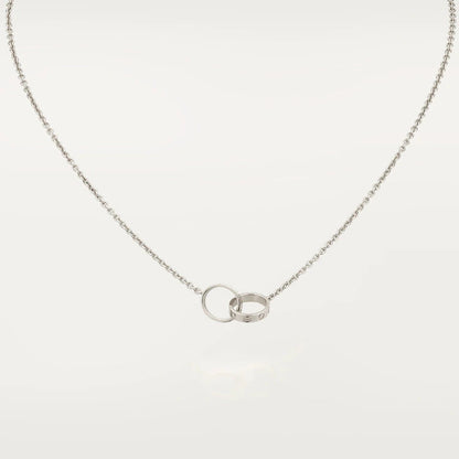 [Triumph Jewelry]LOVE NECKLACE PINK GOLD AND SILVER