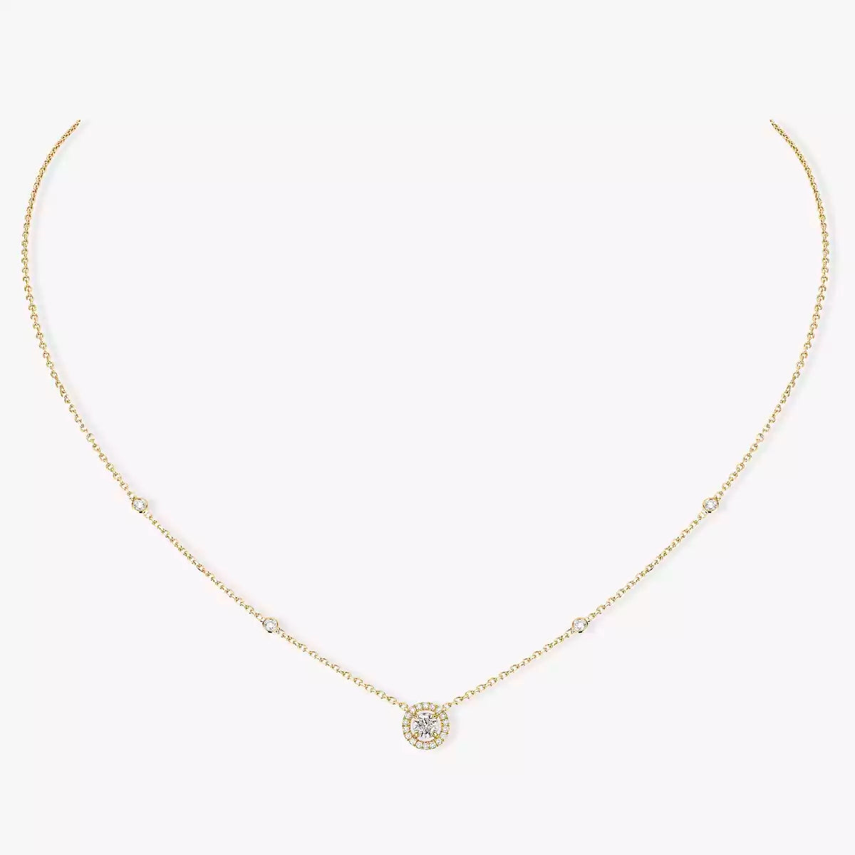 [Triumph Jewelry]Diamond Necklace 0,20ct Brilliant Shape Joy