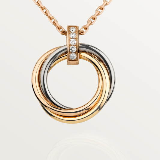 [Triumph Jewelry]TRINITY NECKLACE GOLD  DIAMONDS