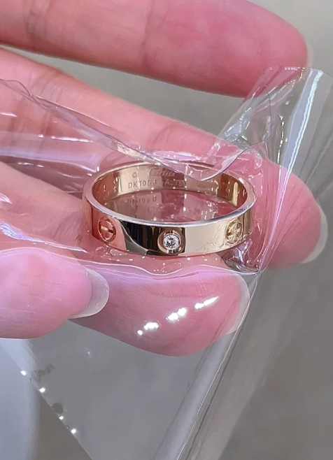 [Triumph Jewelry]LOVE RING 4MM 1 DIAMOND