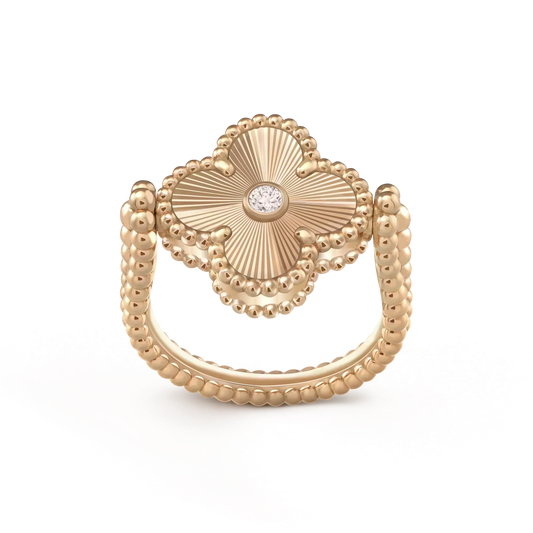[Triumph Jewelry]CLOVER RIVERSIBLE ROSE GOLD RING