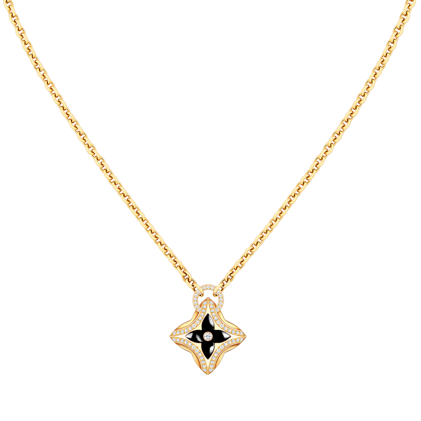 [Triumph Jewelry]STAR PEDANT PINK GOLD DIAMOND NECKLACE