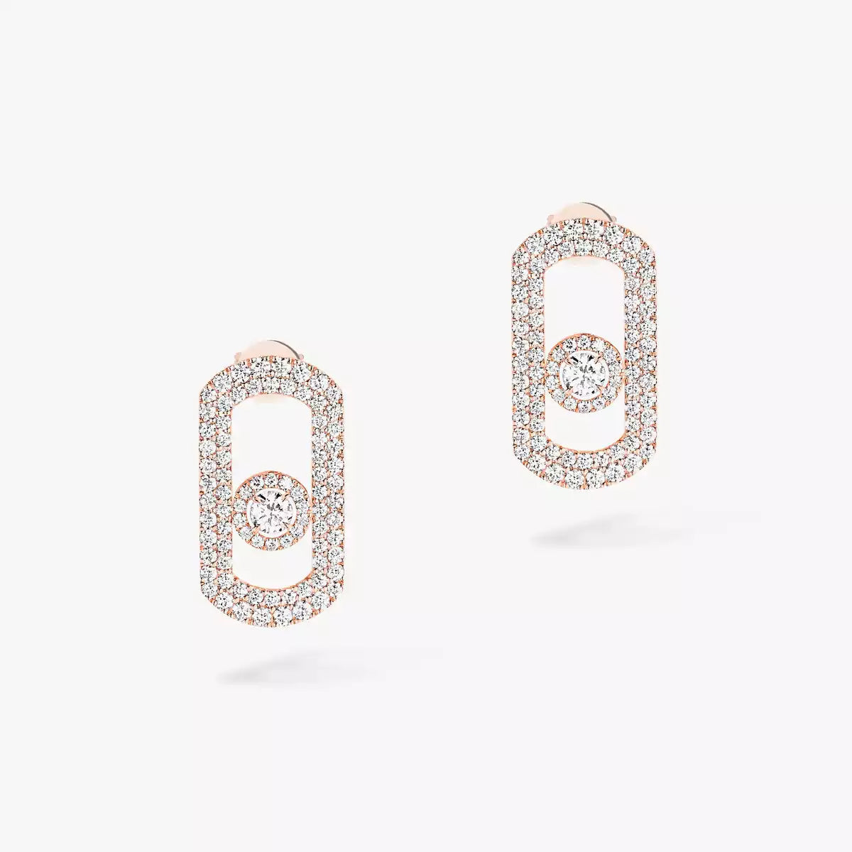 [Triumph Jewelry]So Move Pave_-Set Diamond Earrings in Silver