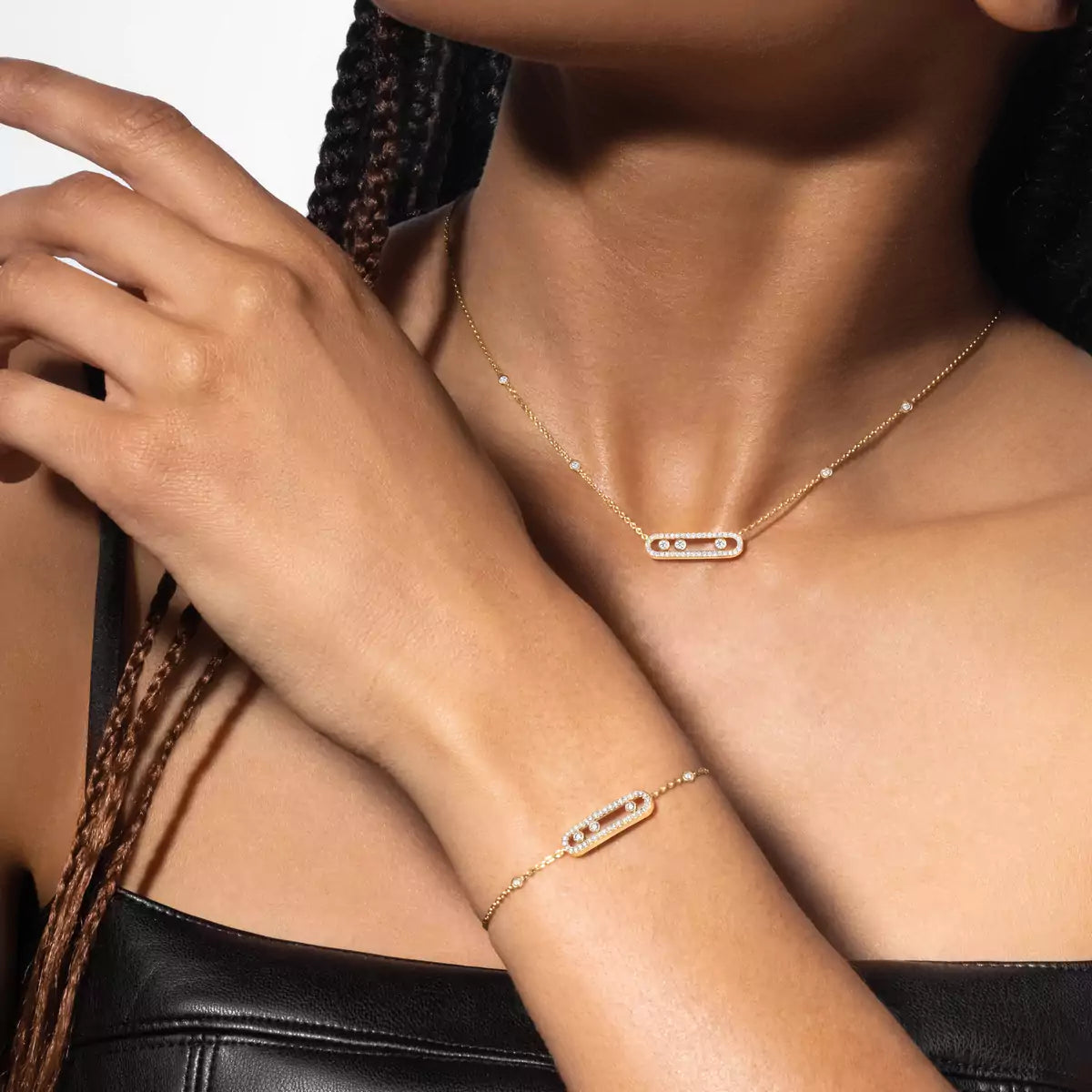 [Triumph Jewelry]Pavé Baby Move Diamond Bracelet