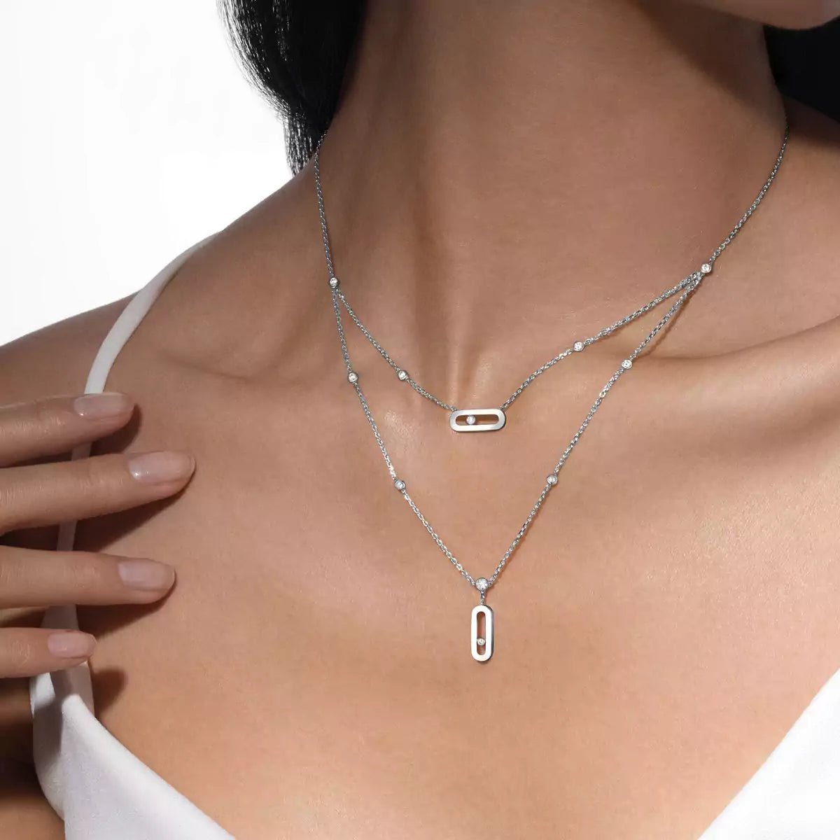 [Triumph Jewelry] Move Uno Diamond Necklace