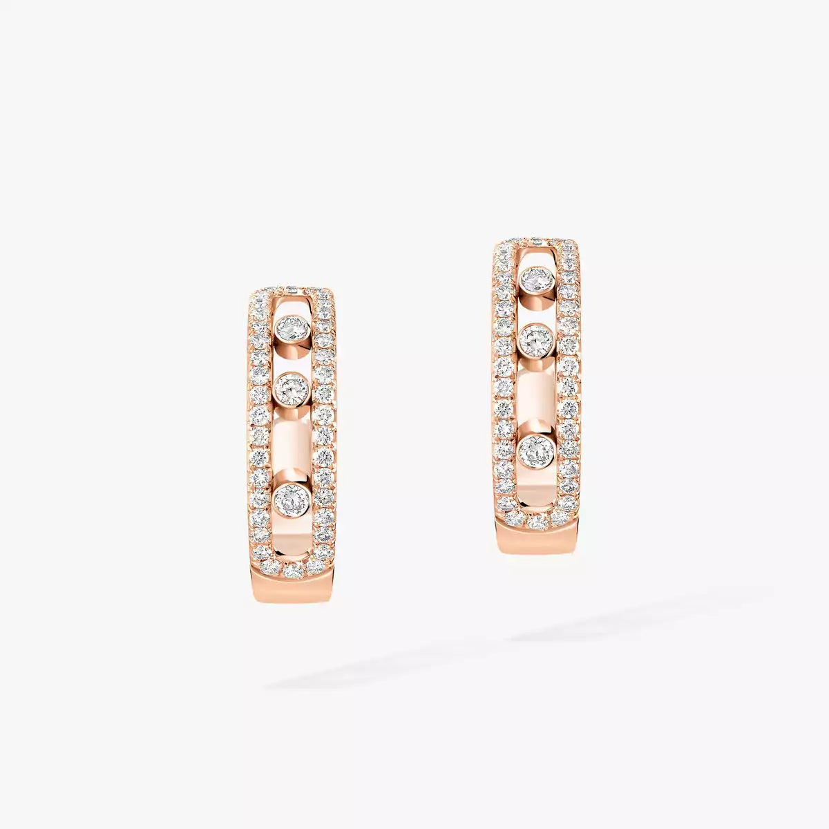[Triumph Jewelry]Diamond Pave_ Hoop Earrings Move
