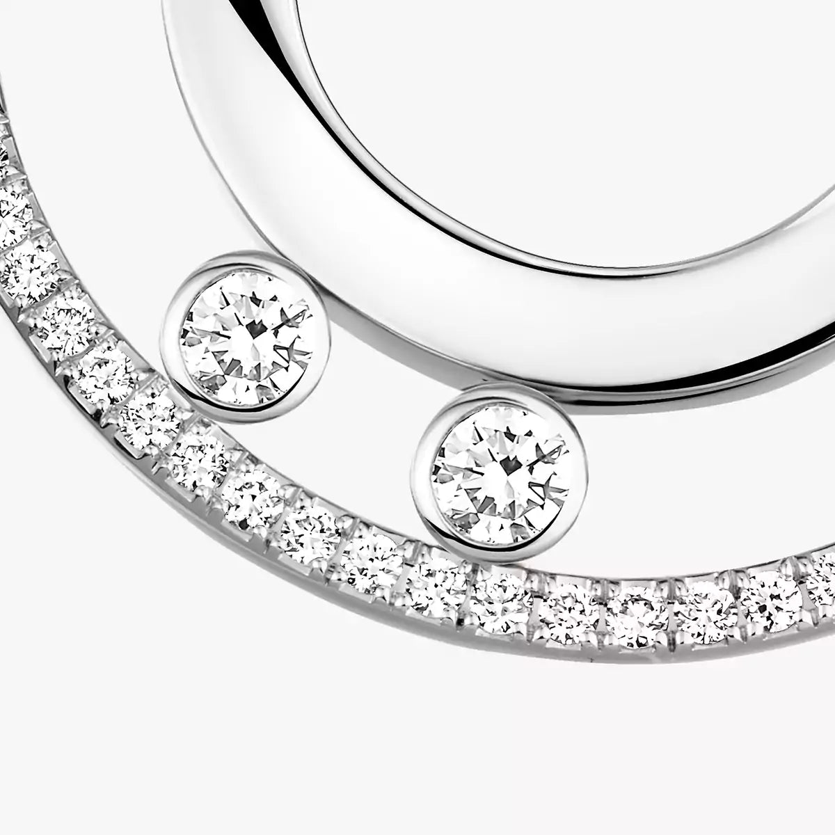[Triumph Jewelry]Move Romane Small Diamond Hoop Earrings