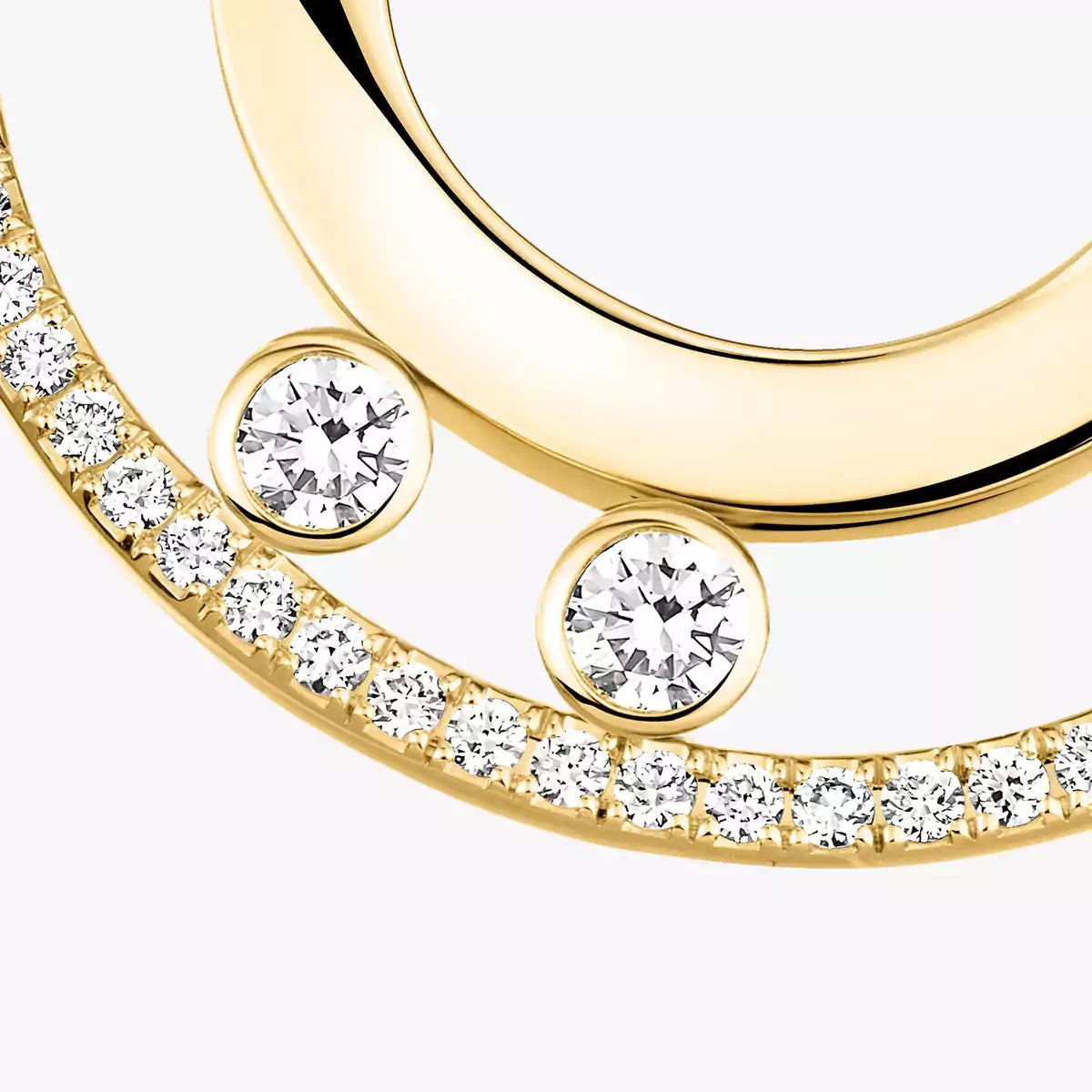 [Triumph Jewelry]Move Romane Small Diamond Hoop Earrings