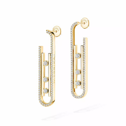 [Triumph Jewelry]Diamond Pendant Earrings Move 10Th