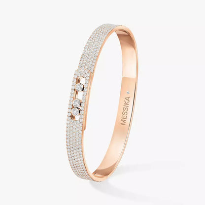[Triumph Jewelry]Move Noa Full Pavé Diamond Bangle Bracelet