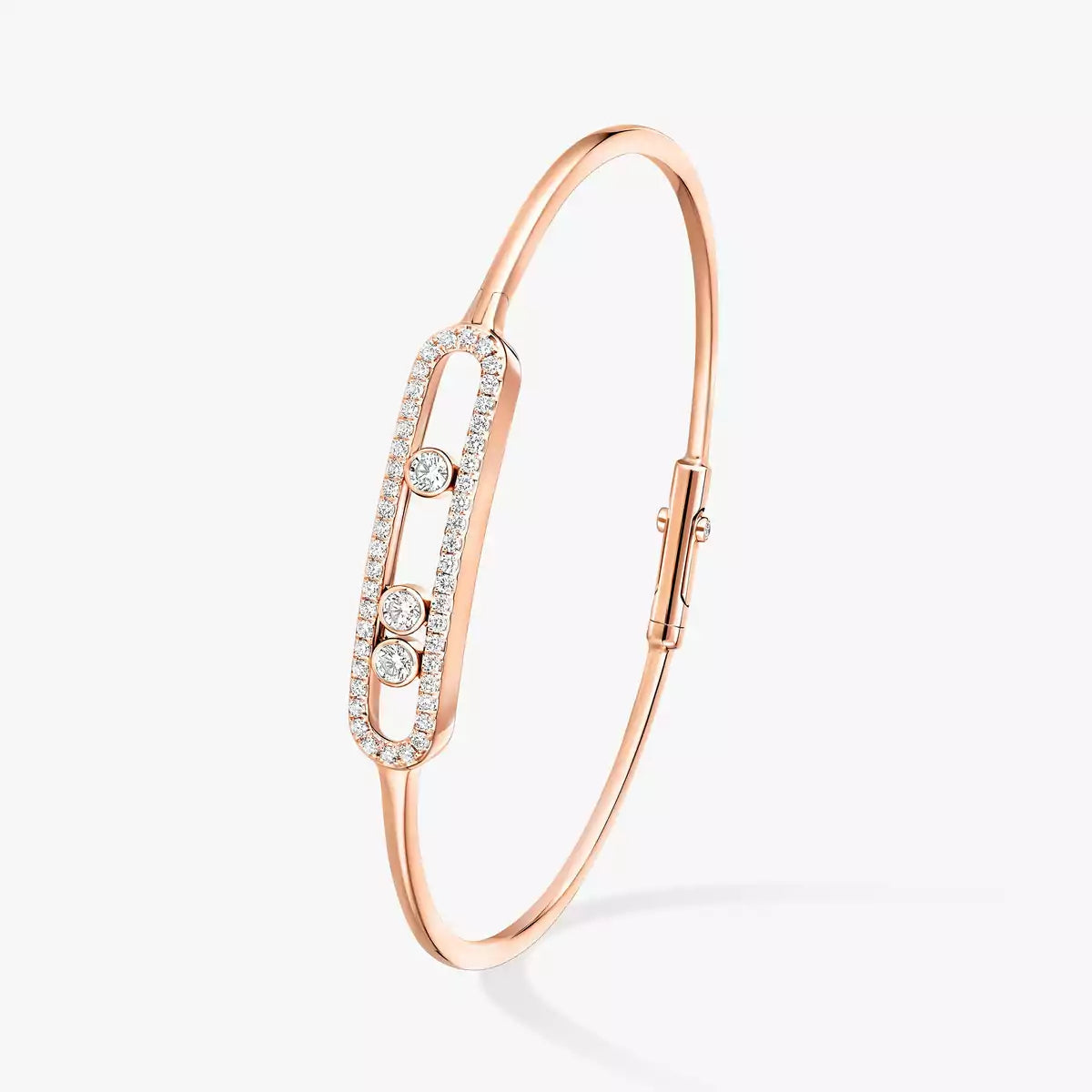 [Triumph Jewelry]Move Pavé Diamond Bangle Bracelet M