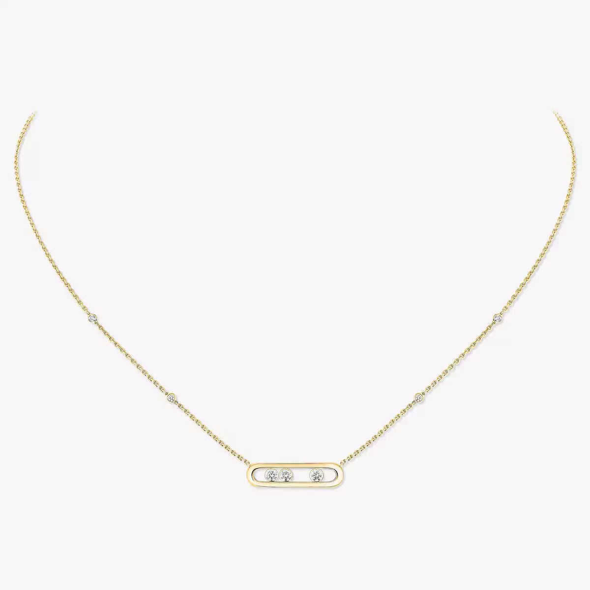 [Triumph Jewelry] Baby Move Gold Diamond Necklace