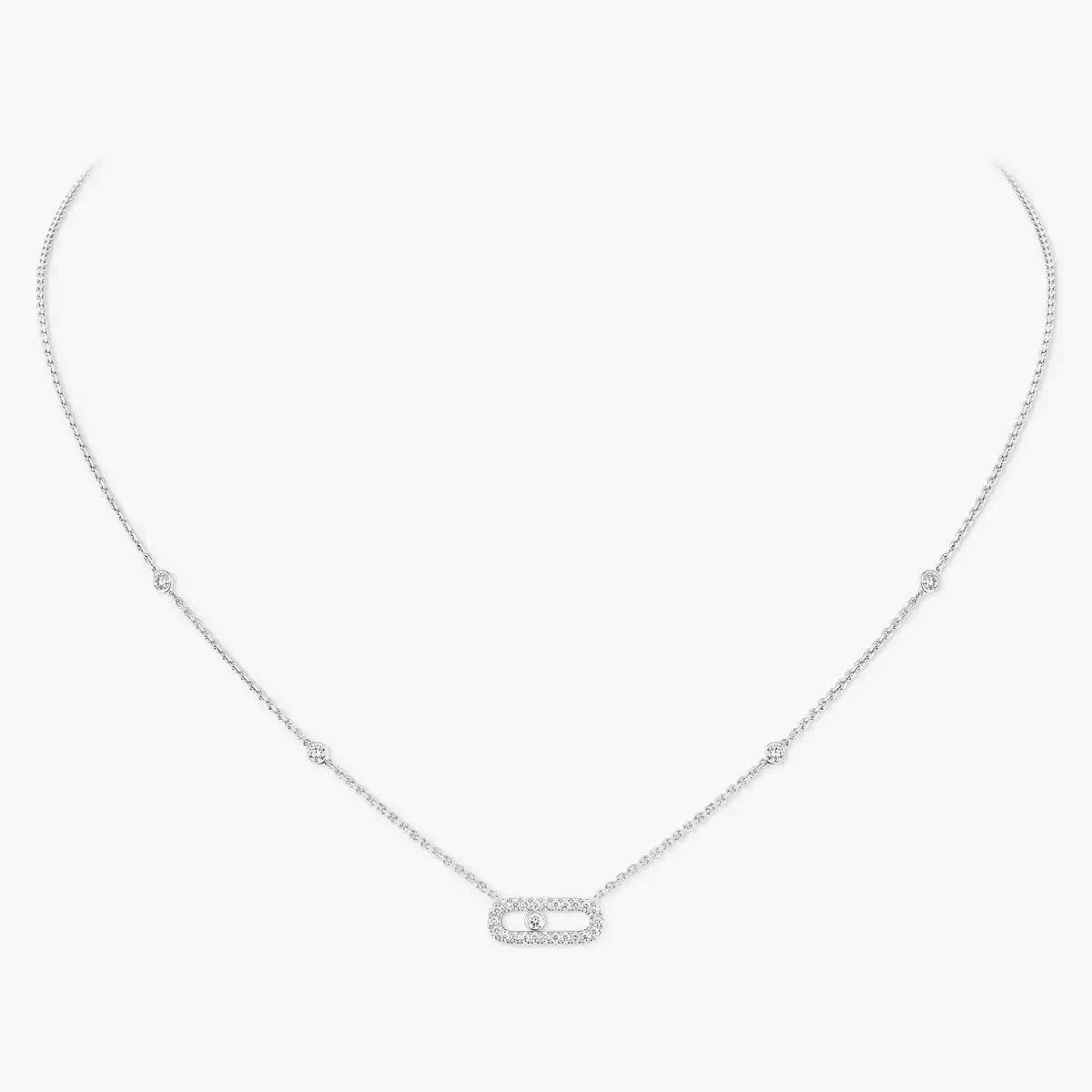 [Triumph Jewelry]Diamond Necklace Move Uno