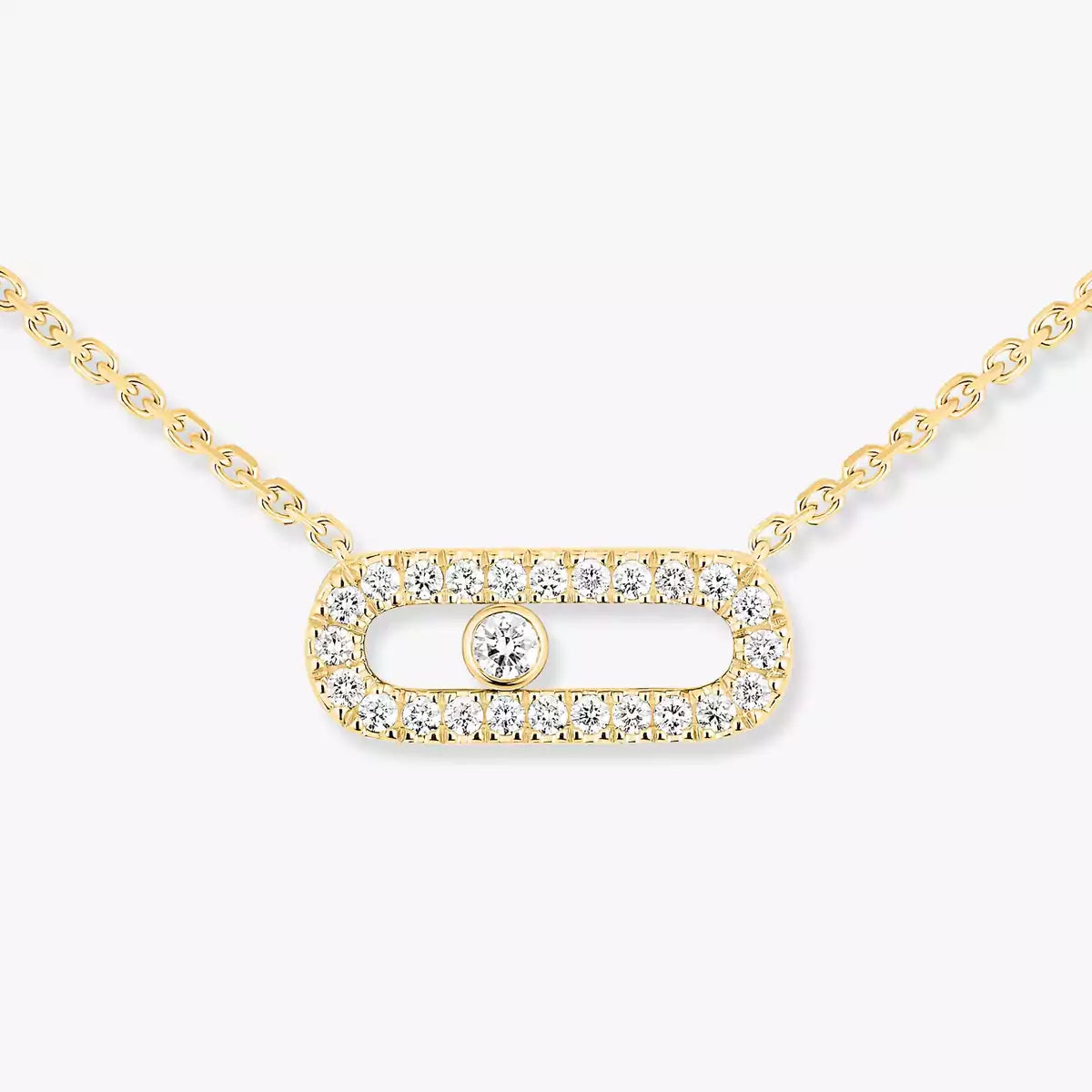 [Triumph Jewelry]Diamond Necklace Move Uno
