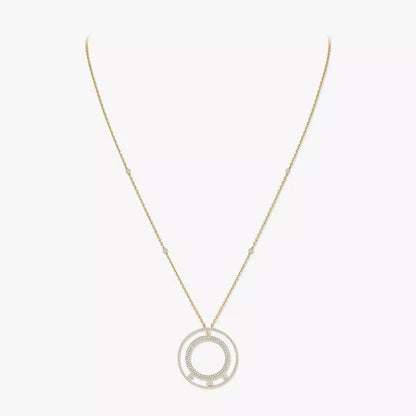 [Triumph Jewelry]Move Romane Long Pave_-Set Diamond Necklace