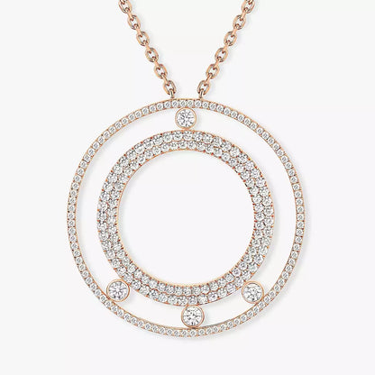 [Triumph Jewelry]Move Romane Long Pave_-Set Diamond Necklace