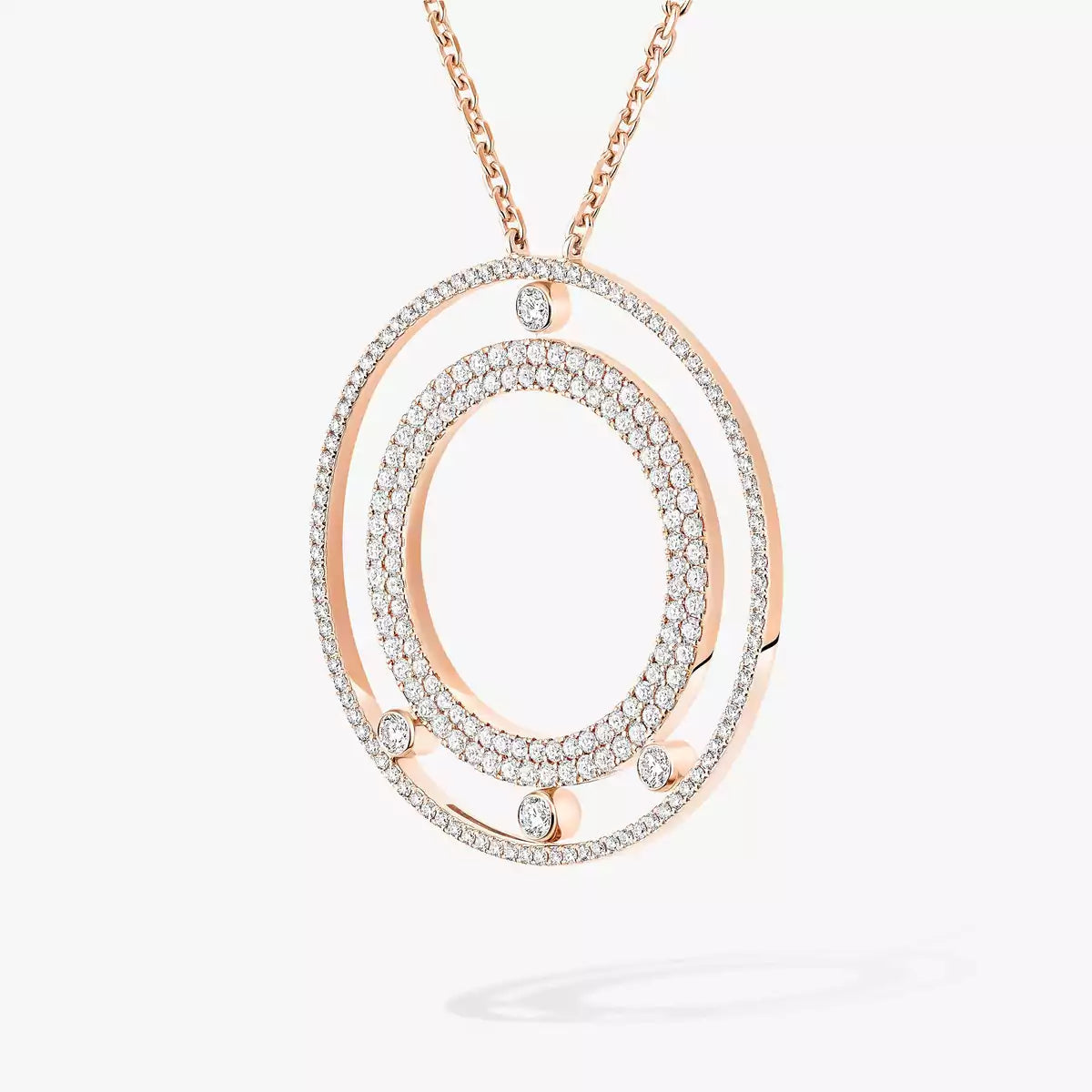 [Triumph Jewelry]Move Romane Long Pave_-Set Diamond Necklace