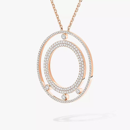 [Triumph Jewelry]Move Romane Long Pave_-Set Diamond Necklace