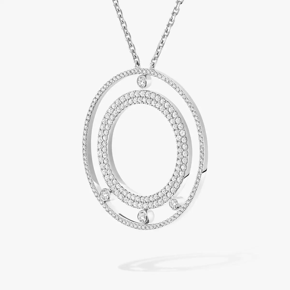 [Triumph Jewelry]Move Romane Long Pave_-Set Diamond Necklace
