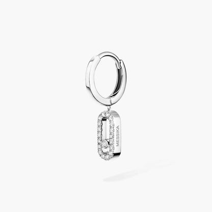 [Triumph Jewelry]Move Uno Single Diamond Hoop Earring