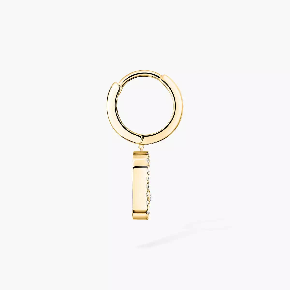 [Triumph Jewelry]Move Uno Single Diamond Hoop Earring