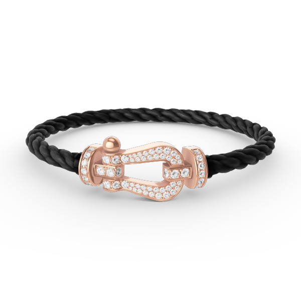 [Triumph Jewelry]FORCE LARGE HORSESHOE FULL DIAMOND BRACELET ROSE GOLD