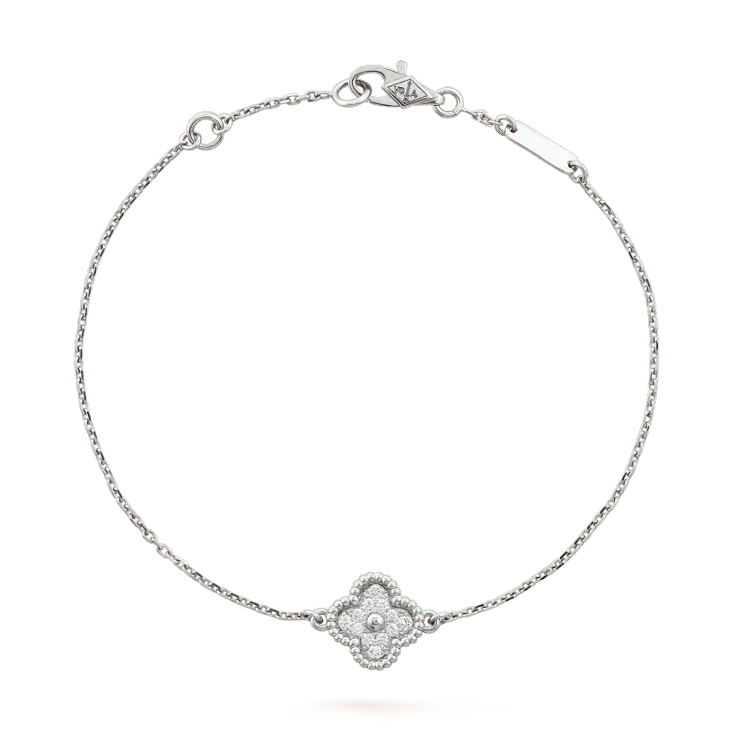 [Triumph Jewelry]CLOVER  SINGLE FLOWER BRACELET SILVER