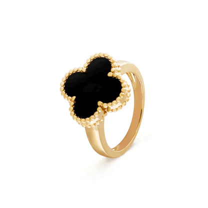 [Triumph Jewelry]CLOVER ONYX RING