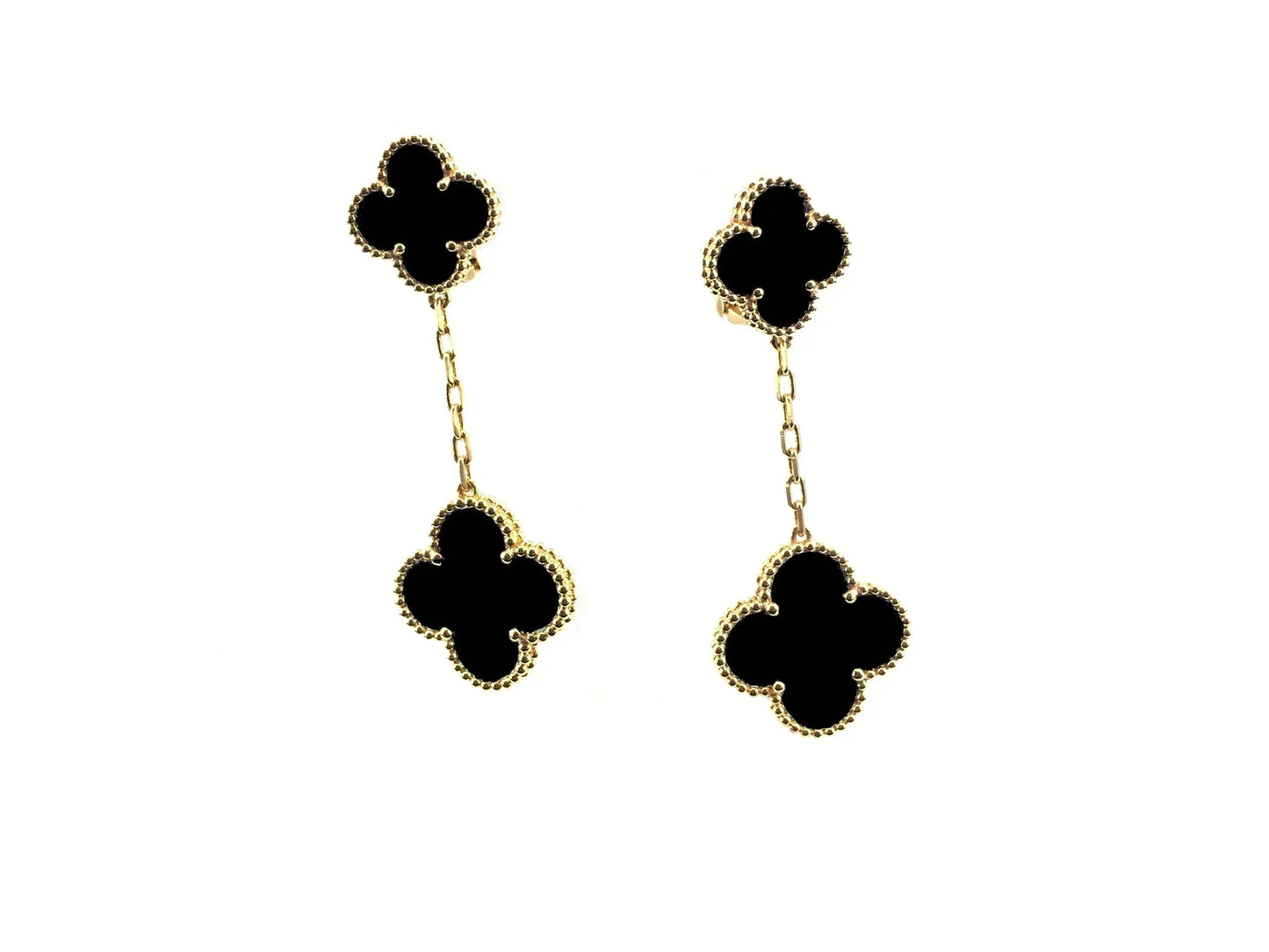 [Triumph Jewelry]CLOVER 2 MOTIFS  EARRINGS (MULTIPLE CHOICESC